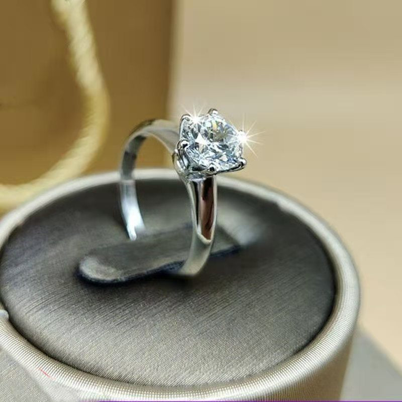 D Color, VVS1,3 carat moissanite Diamond  Ring